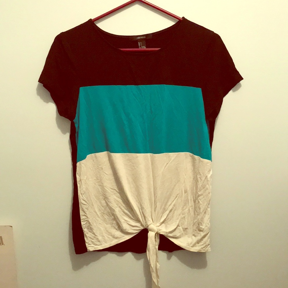 Forever 21 color block top